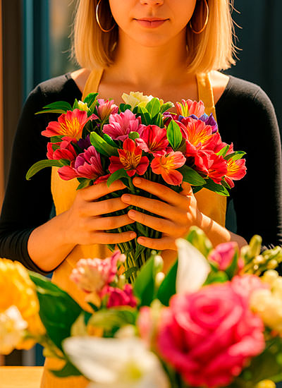 Доставка свежих цветов в Алзамае за 2 часа