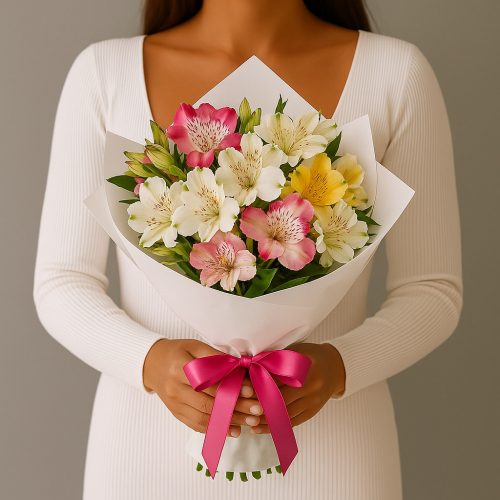 Букет «Альстромерия с акцентом»